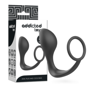 Addicted Toys-Dop Anal cu Inel din Silicon Negru - imagine 4