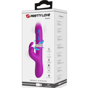 High Tech-Reese Vibrator Rabbit cu Rotație Mov-Silicon, 12 Trepte 17 High Tech-Reese Vibrator Rabbit cu Rotație Mov-Silicon, 12 Trepte - imagine 7
