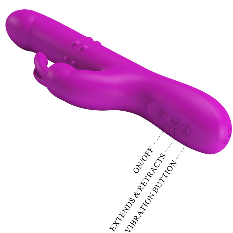 High Tech-Reese Vibrator Rabbit cu Rotație Mov-Silicon, 12 Trepte 4 img 145591 ed6a0ce9fcb209c6cbe656b41599caee 1