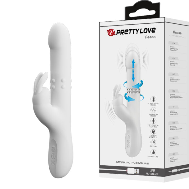 High Tech-Reese Vibrator cu Rotație Argintiu-Silicon, 12 Trepte 2 img 145597 90c0314728094caa14466867e126e5c7 1