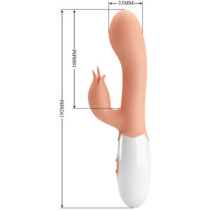 High Tech-Bloody Mary Vibrator cu Stimulator de Clitoris-TPR, 12 - imagine 6