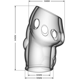 For Him-Oscar Manșon Îngroșător pentru Penis Transparent-Sticla 13 For Him-Oscar Manșon Îngroșător pentru Penis Transparent-Sticla - imagine 4
