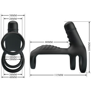 For Him-Manson Extensie Elastic din Silicon Moale-10 Trepte - imagine 3