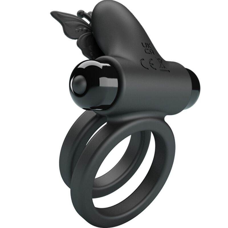 For Him-Inel Vibrator Dublu cu Stimulator Negru-Silicon, 10 Trepte 10 img 145745 2cf888c855a102007112f06c1949c133 1