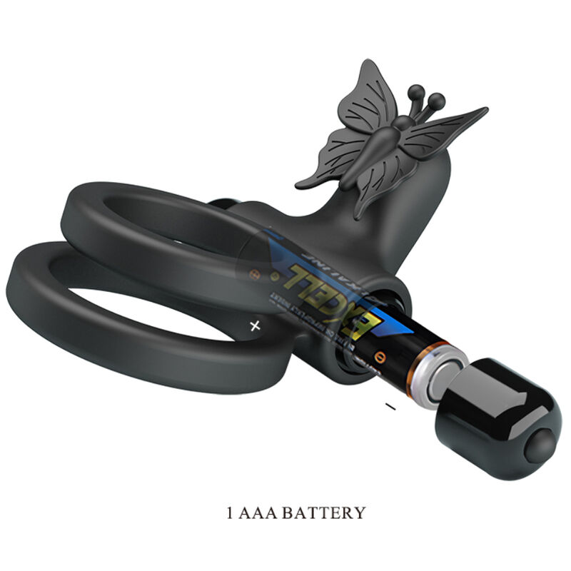 For Him-Inel Vibrator Dublu cu Stimulator Negru-Silicon, 10 Trepte 4 img 145751 c13cb00ae0c7a858fca83b879f44d89e 1
