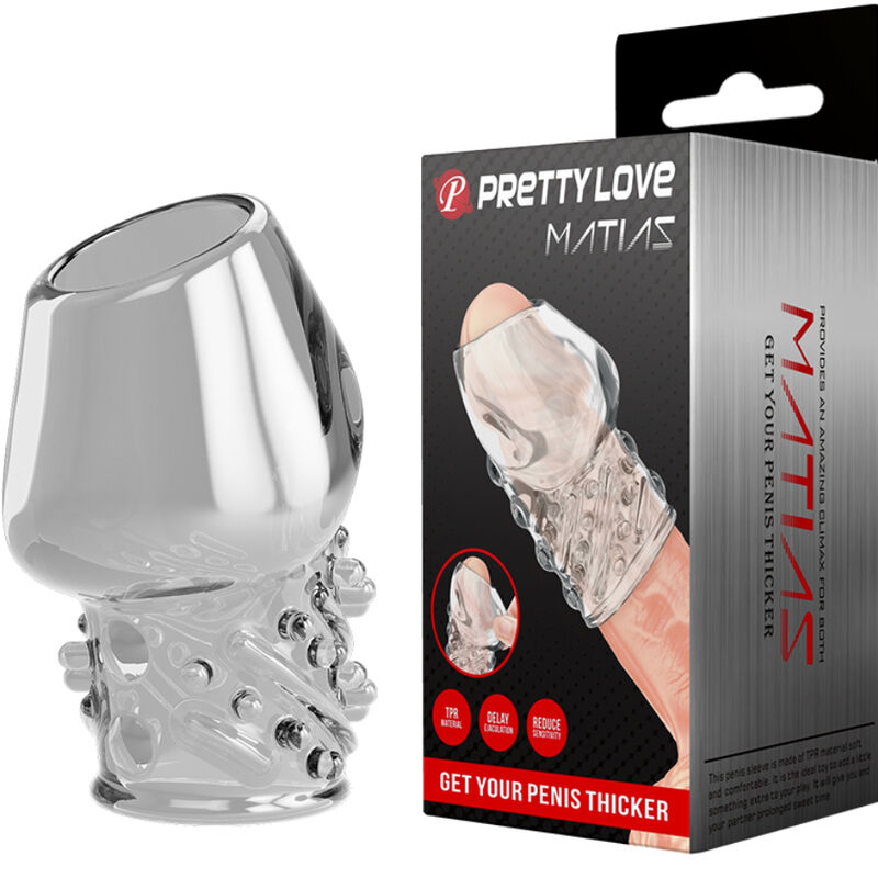 For Him-Matias Manșon Transparent Îngroșător pentru Penis-TPR 9 For Him-Matias Manșon Transparent Îngroșător pentru Penis-TPR — PRETTY LOVE · Inele & Mansoane Penis (imaginea 9)