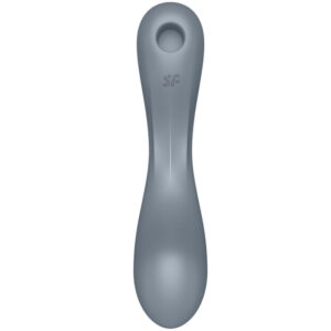 Satisfyer-Curve Trinity 1 Air Pulse Vibration, Gri/Roșu-Silicon - imagine 5