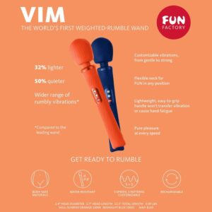 Fun Factory-Vim Wand Vibrator Ponderat din Silicon Reîncărcabil 15 Fun Factory-Vim Wand Vibrator Ponderat din Silicon Reîncărcabil - imagine 6