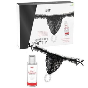 Intt Releases-Chilot Brazilian Negru cu Perle si Gel Lubrifiant 7 Intt Releases-Chilot Brazilian Negru cu Perle si Gel Lubrifiant - imagine 3