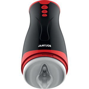 Jamyjob-Jango Masturbator cu Compresie si Vibrații-Silicon, 5 - imagine 5