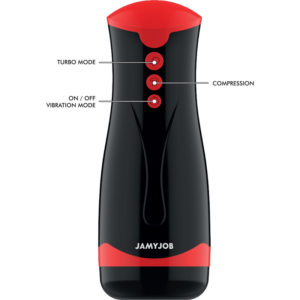 Jamyjob-Jango Masturbator cu Compresie si Vibrații-Silicon, 5 - imagine 4