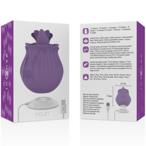 Intense Fun Toys-Violet Stimulator Clitoral 10 Vibrații - imagine 3
