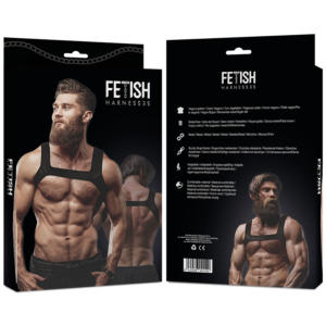 Fetish Submissive Attitude-Ham din Neopren pentru Piept, Mărime L - imagine 4