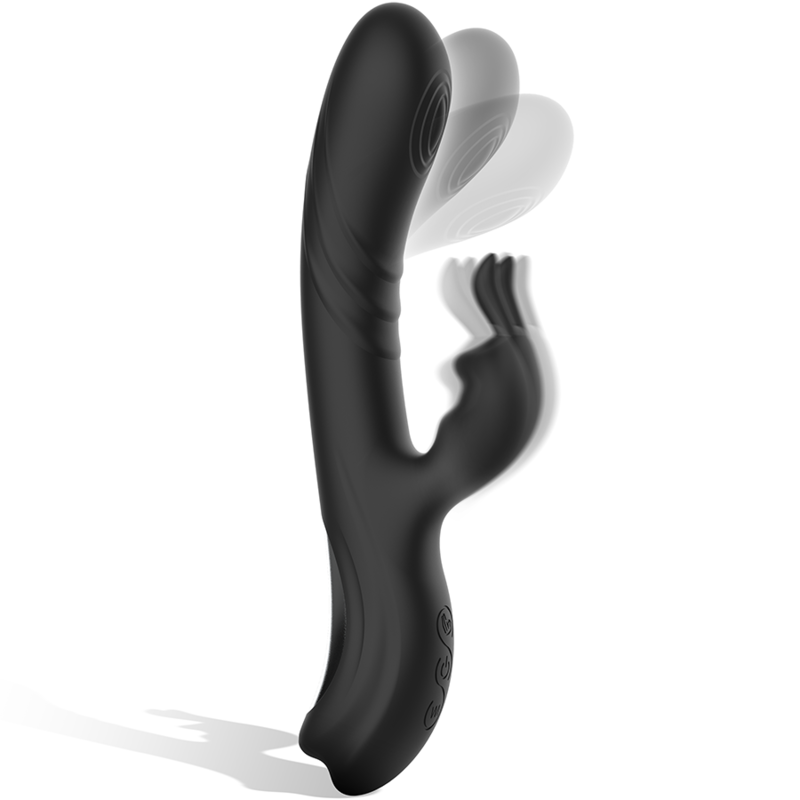 Black&silver-Jamie Stimulator Rabbit din Silicon Reîncărcabil 6 Black&silver-Jamie Stimulator Rabbit din Silicon Reîncărcabil — BLACK&SILVER · Vibratoare
