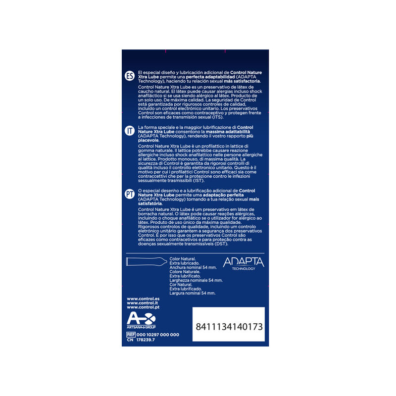 Control Condoms-Adapta Nature Extralube Prezervative 12 2 img 147510 f5448f34c67adcd2cd85fde87b09f038 1