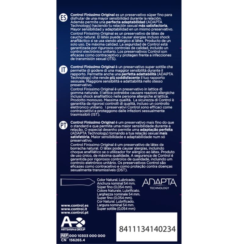 Control Condoms-Finissimo Prezervative Super-subțiri, 12 2 img 147520 47c4950cad1f126e1e251957337c1b23 1