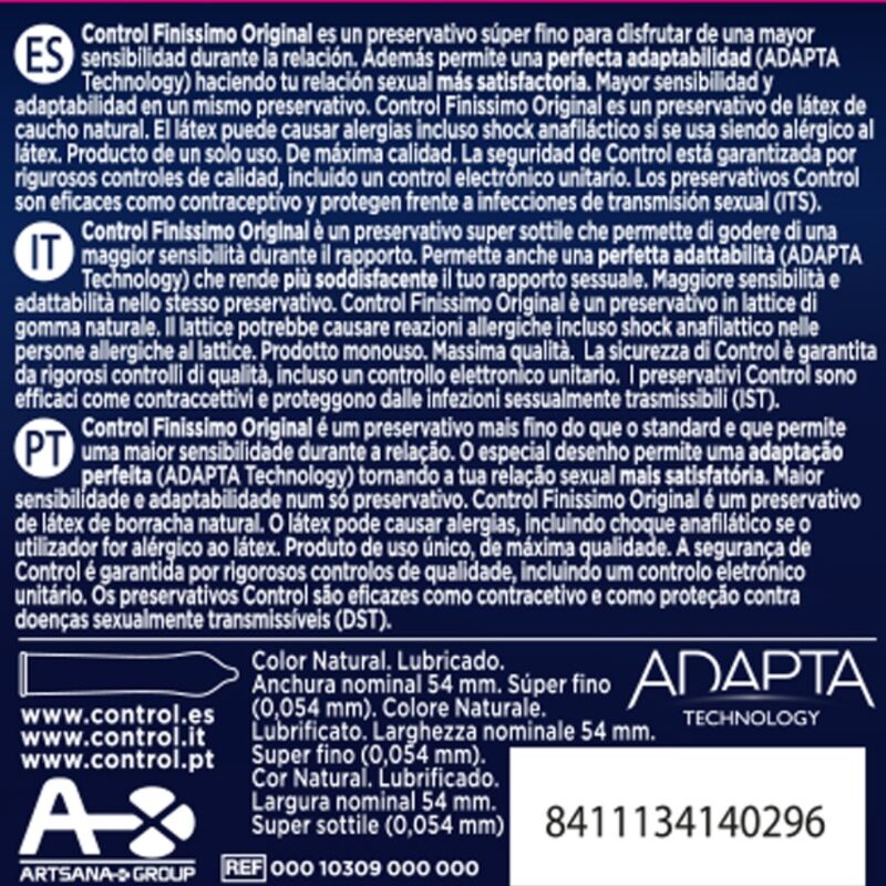 Control Condoms-Finissimo Prezervative 3 Bucăți-Latex 2 img 147563 754ffd72f3ec29adb8cd6751ab897549 1