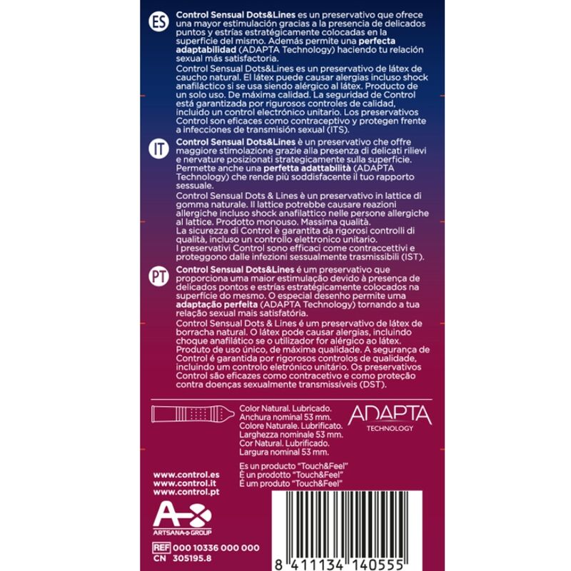 Control Condoms-Sensual Dots & Lines Prezervative Texturate, 12 2 img 147567 8c956db2b1052bce96fa91d2e0de290f 1