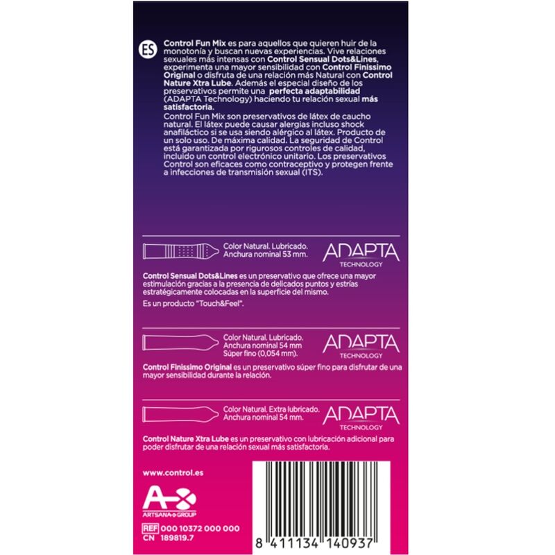 Control Condoms-Feel Fun Mix 6 Uds 2 img 147569 8678f1fc675541862b98d1b85bf02d2c 1