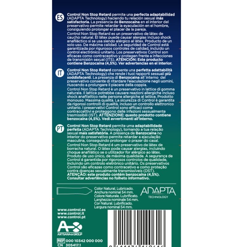 Control Condoms-Non Stop Retard Prezervative 12 Bucăți 2 img 147571 315bd67efd54131c713583fd11bffe54 1
