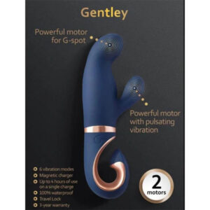 G-vibe-Gentley Vibrator G-spot Caribbean Blue-Silicon, 5 Trepte 6 G-vibe-Gentley Vibrator G-spot Caribbean Blue-Silicon, 5 Trepte - imagine 2