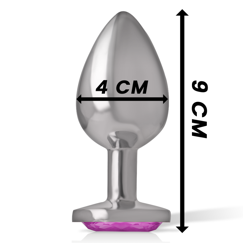 Intense Anal Toys-Plug Anal Metalic din Aluminiu Inimă Roz Size L · Accesorii BDSM (imaginea 4)