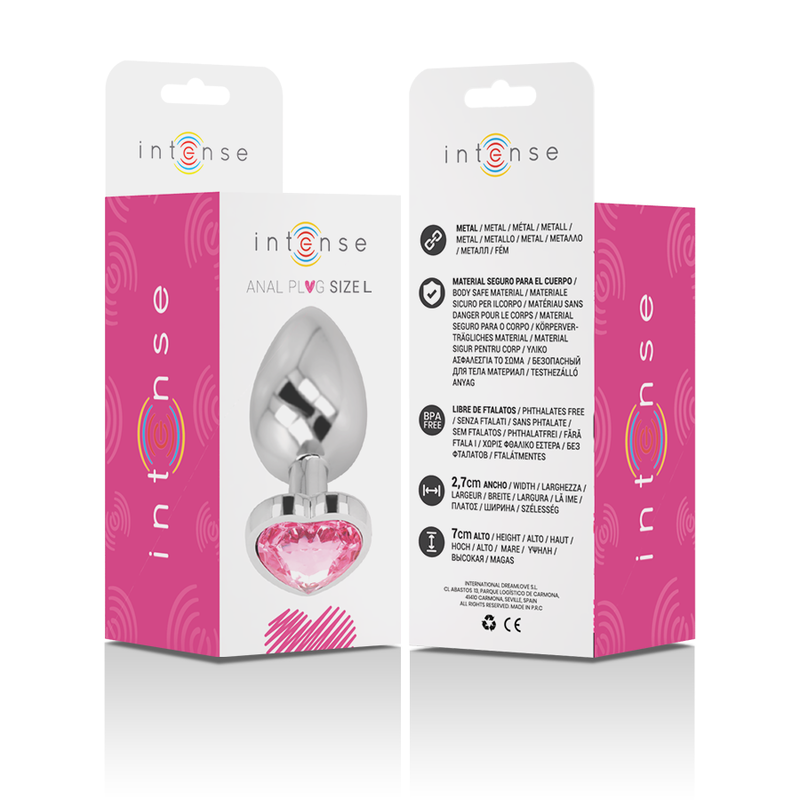 Intense Anal Toys-Plug Anal Metalic din Aluminiu Inimă Roz Size L 2 Intense Anal Toys-Plug Anal Metalic din Aluminiu Inimă Roz Size L · Accesorii BDSM (imaginea 2)