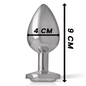 Intense Anal Toys-Anal Plug Metal Aluminiu Inimă Albă, Mărime L 12 Intense Anal Toys-Anal Plug Metal Aluminiu Inimă Albă, Mărime L - imagine 6