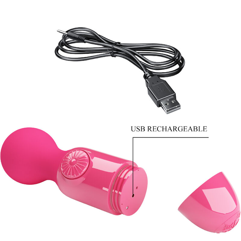 High Tech-Magenta Mini Vibrator Personal-Silicon, Reincarcabil 3 img 148283 14406daa7c80e3a0cab943239a447b53 1