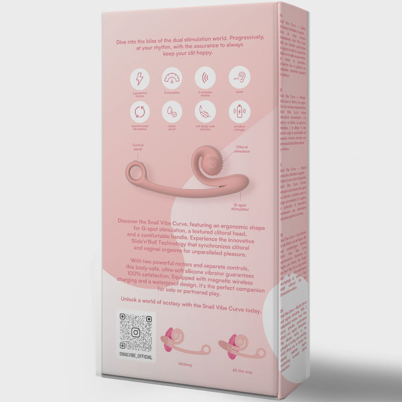 Snail Vibe-Curve Vibrator, Mov/Portocaliu/Roz+-Silicon, 5 Trepte 1 Snail Vibe-Curve Vibrator, Mov/Portocaliu/Roz+-Silicon, 5 Trepte · Vibratoare (imaginea 2)