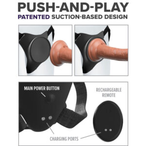 Pipedreams-Body Dock G-spot Pro Harness-Silicon, 10 Trepte - imagine 4