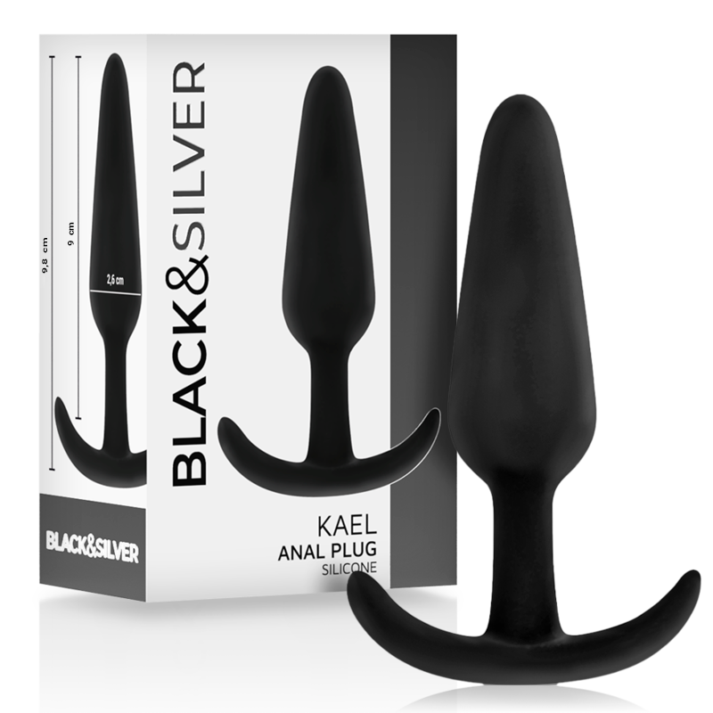 Black&silver-Kael Plug Anal din Silicon cu Ansă Medie-Waterproof 3 img 150307 d8c19aa177319cc816f71660251b627c 1