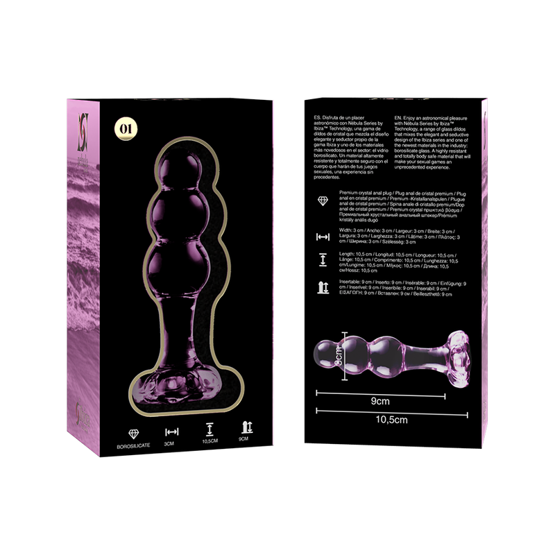 Nebula Series by Ibiza-Model 1 Plug Anal din Sticlă Borosilicat 5 img 150339 66e14d7e7a6b2a4f30b86cc17e831f50 1