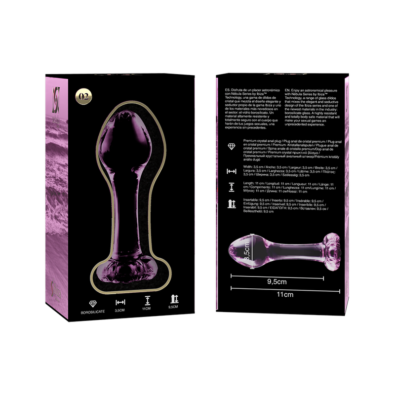 Nebula Series by Ibiza-Model 2 Plug Anal din Sticlă Borosilicată 5 img 150350 86da352b77a9b5c3b6a2bfef75519e17 1