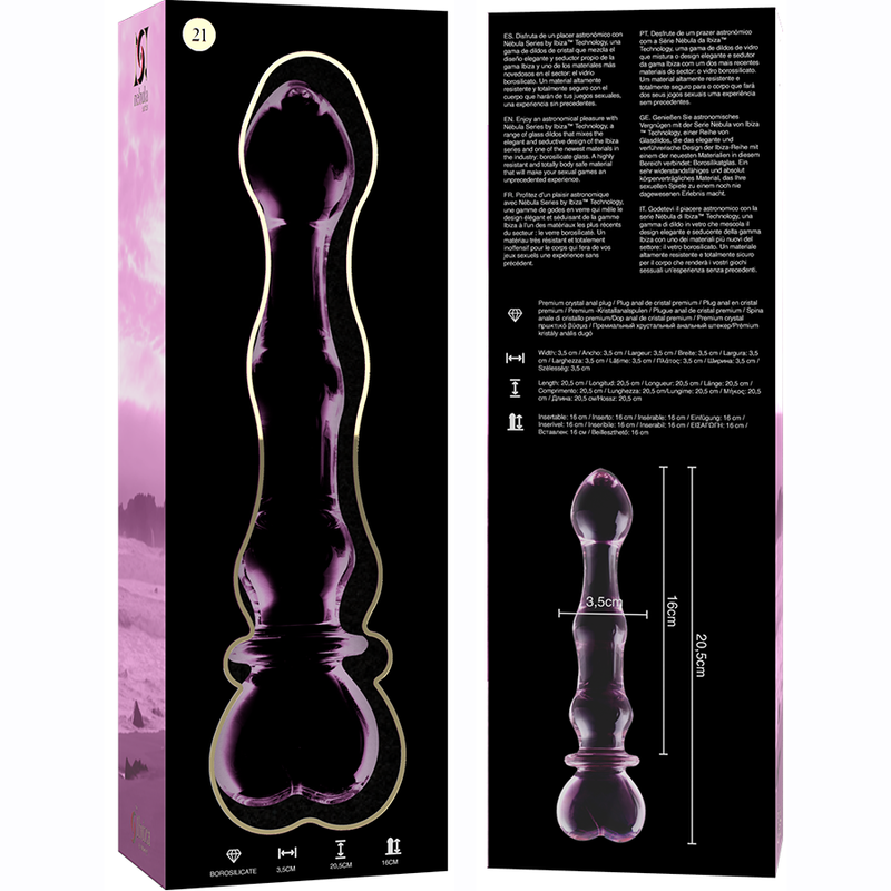 Nebula Series by Ibiza-Modelo 21 Dildo Cristal 20.5 cm -o- 3.5 cm 5 img 150571 92124afd5c4161387983e40638da102d 1