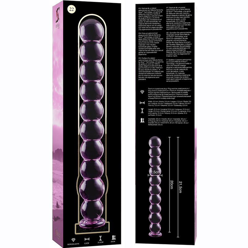 Nebula Series by Ibiza-Model 22 Dildo Cristal Borosilicat 21.5 X 5 img 150582 e765bd82a0778592914f42ed232295a8 1
