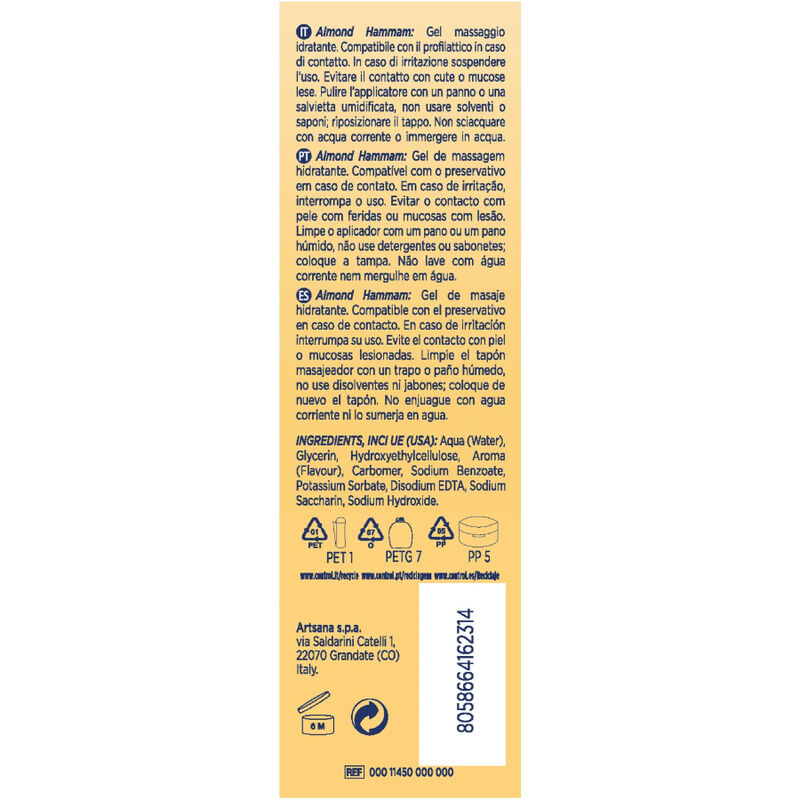 Control Lubes-Almond Hammam Gel de Masaj 3 in 1 200 ml 2 img 150779 830278bef87db0f0fb4f46834c05239a 1