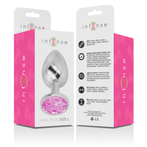 Intense Anal Toys-Plug Anal Metalic Aluminiu cu Cristal Roz 12 Intense Anal Toys-Plug Anal Metalic Aluminiu cu Cristal Roz - imagine 6