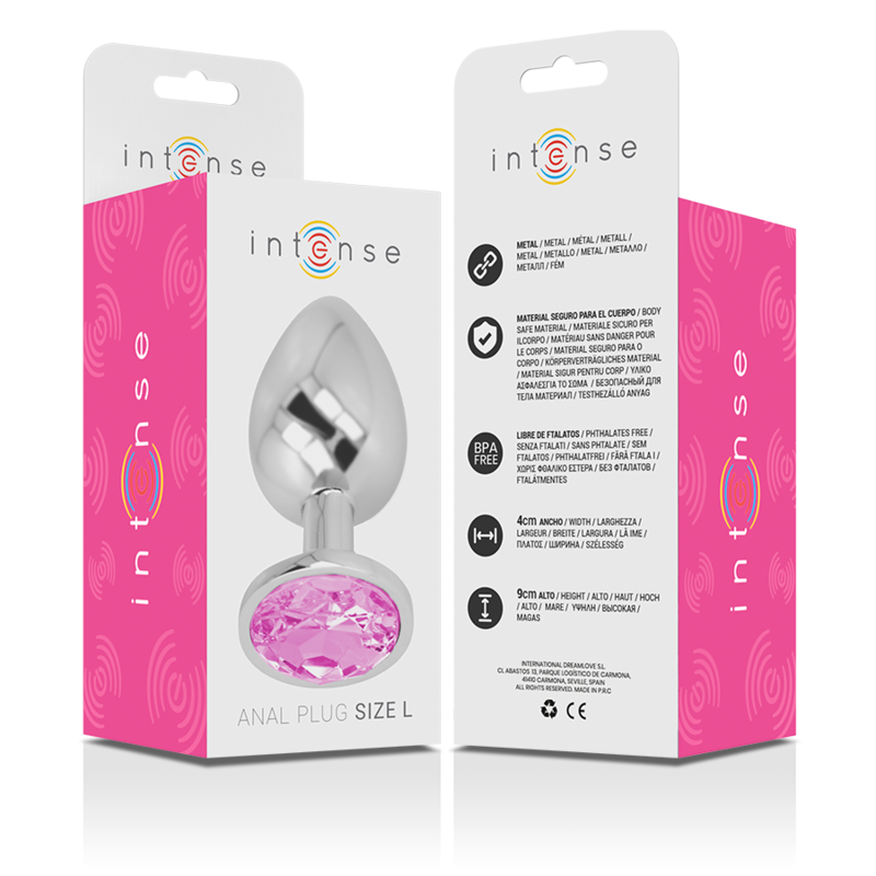 Intense Anal Toys-Plug Anal Metalic Aluminiu cu Cristal Roz 6 img 151237 ad970153c677867e2a3e6a90ec8f26ca 1