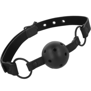 Intense Fetish-Gag cu Bilă din Piele Vegană-Waterproof - imagine 5