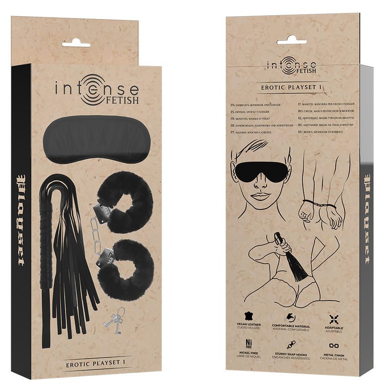 Intense Fetish-Playset Erotic 1 cu Cătușe, Masca pentru Ochi 2 img 151545 71b5f9f22233ad3d118bb2338b5d2c94 1