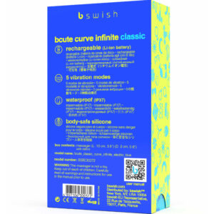 B Swish-Bcute Curve Infinite Classic Vibrator Reîncărcabil din-Albastru 8 B Swish-Bcute Curve Infinite Classic Vibrator Reîncărcabil din-Albastru - imagine 3