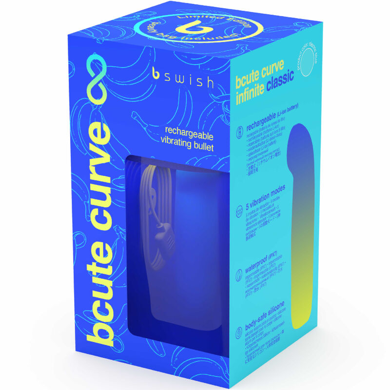 B Swish-Bcute Curve Infinite Classic Vibrator Reîncărcabil din-Albastru 6 img 151618 3b169046533429cff3094ee3682c4948 1