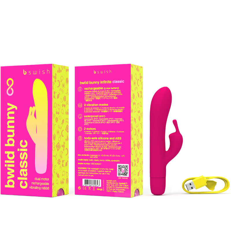 B Swish-Bwild Bunny Infinite Classic Vibrator Reîncărcabil-Roz 2 img 151625 b3f17b6463f28fbf628647ced7294165 1