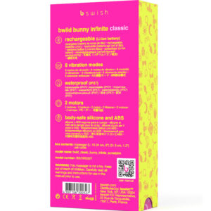 B Swish-Bwild Bunny Infinite Classic Vibrator Reîncărcabil-Roz 8 B Swish-Bwild Bunny Infinite Classic Vibrator Reîncărcabil-Roz - imagine 3