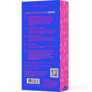 B Swish-Bwild Bunny Infinite Classic Vibrator Reîncărcabil-Albastru - imagine 3