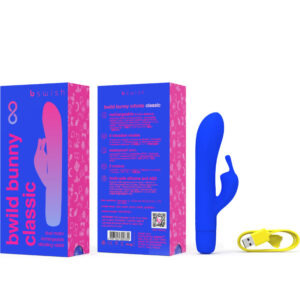 B Swish-Bwild Bunny Infinite Classic Vibrator Reîncărcabil-Albastru - imagine 4