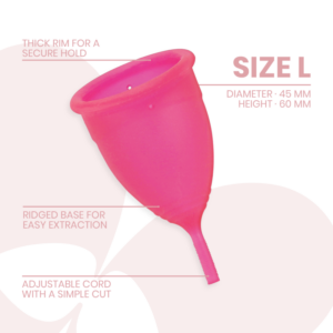 Intimichic-Cupă Menstruală din Silicon Medical - Size L 10 Intimichic-Cupă Menstruală din Silicon Medical - Size L - imagine 3