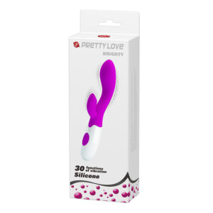 High Tech-Flirtation Brighty Vibrator Verde și Alb-Silicon, 12 6 High Tech-Flirtation Brighty Vibrator Verde și Alb-Silicon, 12 - imagine 3