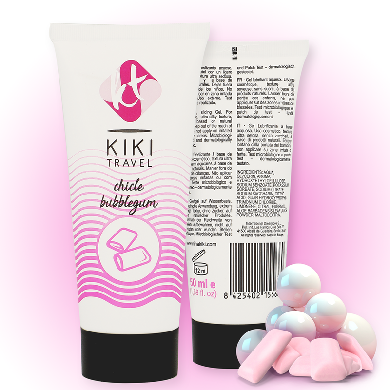 Kikí Travel-Lubrifiant Bubblegum 50 Ml 4 img 162366 ed1c333a30f174e65bdf9157aaea5177 1